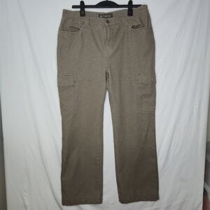 Wind River Men's Fleece Lined Tan Cargo Pants Size 38 X 32